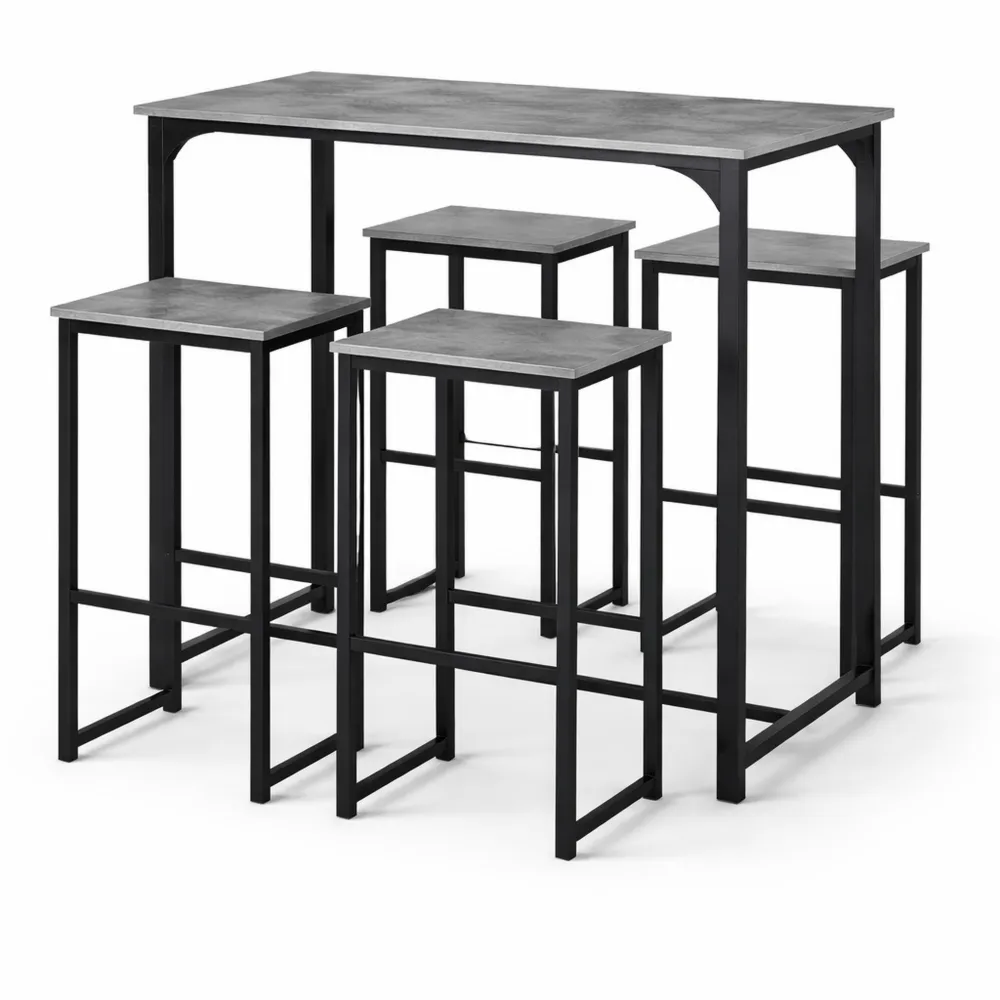 Set tavolo e sgabelli in stile industriale per cucina o pub