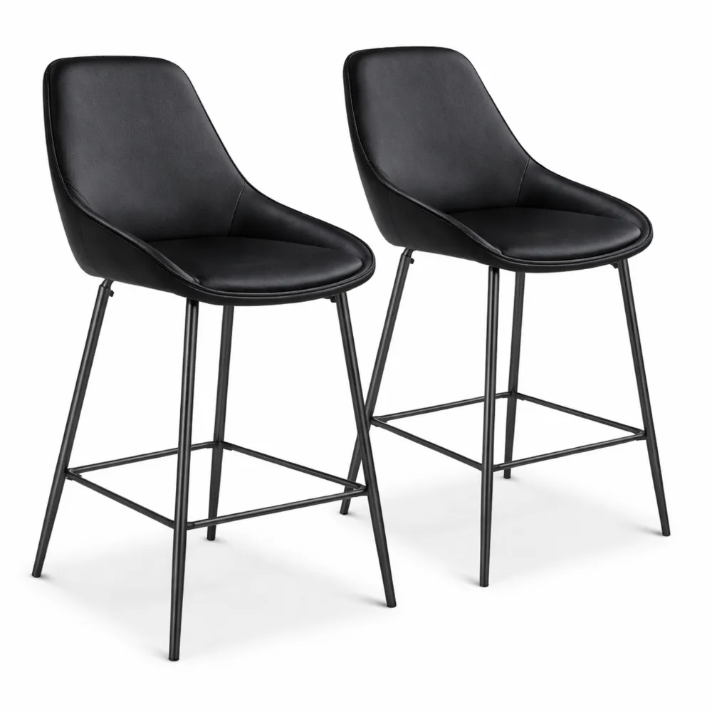 Sgabelli da bar in velluto con schienale e poggiapiedi, set di 2, regolabili in altezza, gambe in acciaio, protezione pavimento, per cucina e bar