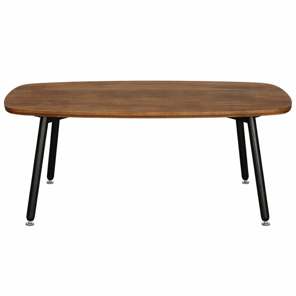 Tavolino da caffè pieghevole moderno per soggiorno, 80 x 40 x 45 cm, marrone-Loftxel