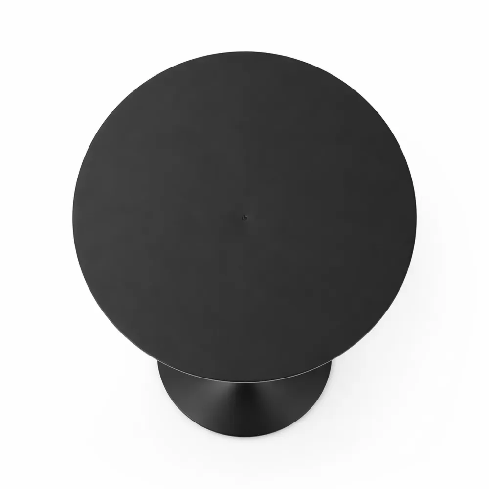 Tavolino da Bar Rotondo Regolabile in Acciaio Moderno-Loftxel