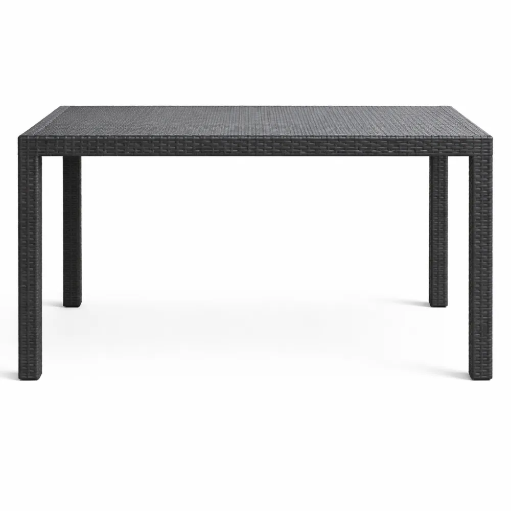 Tavolo da Giardino Estensibile Rettangolare in Alluminio con Piano in Vetro-Loftxel