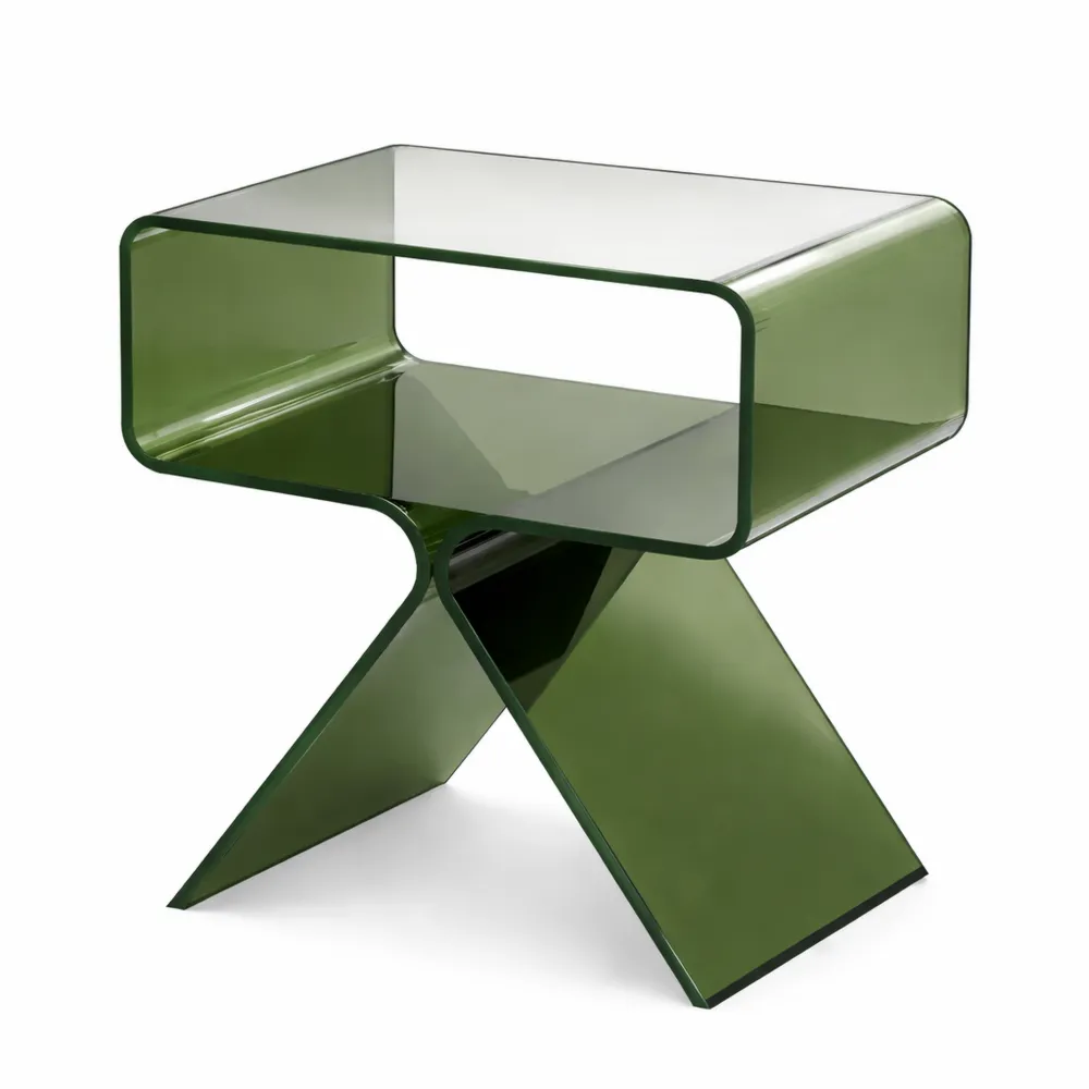 Tavolino Modulare in Acrilico Verde per Soggiorno-Loftxel