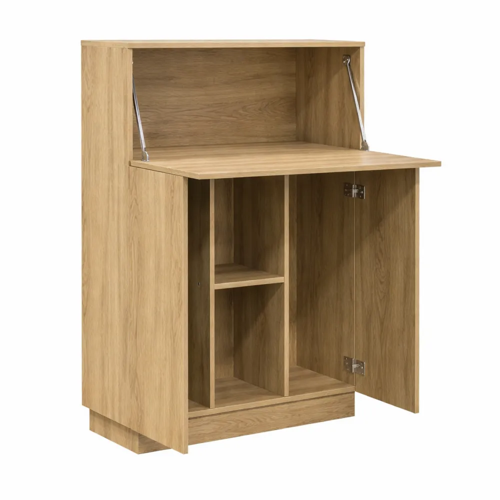 Scrivania per Computer in Legno Effetto Rovere Sonoma