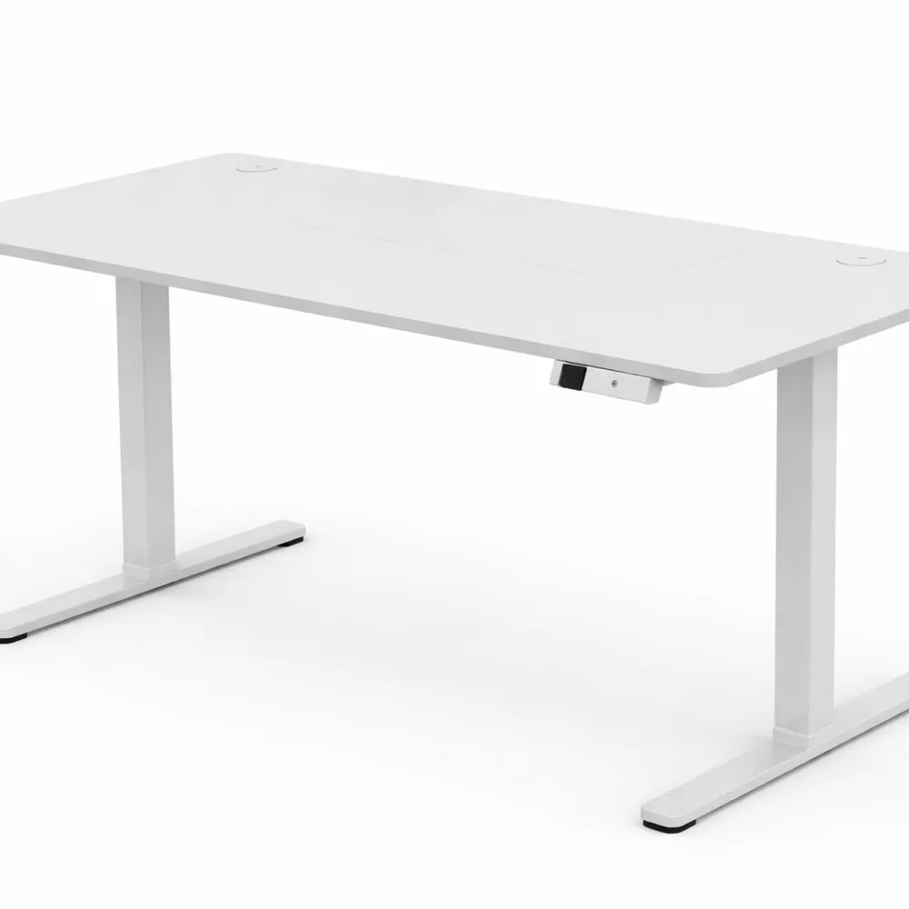 Scrivania Regolabile in Altezza 160x80 cm con Funzione di Memoria