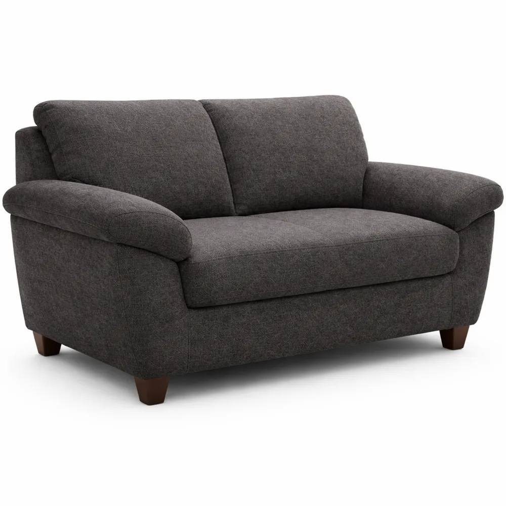 Divano a 2 posti in antracite, set modulare componibile, dimensioni 91 x 159 x 80 cm