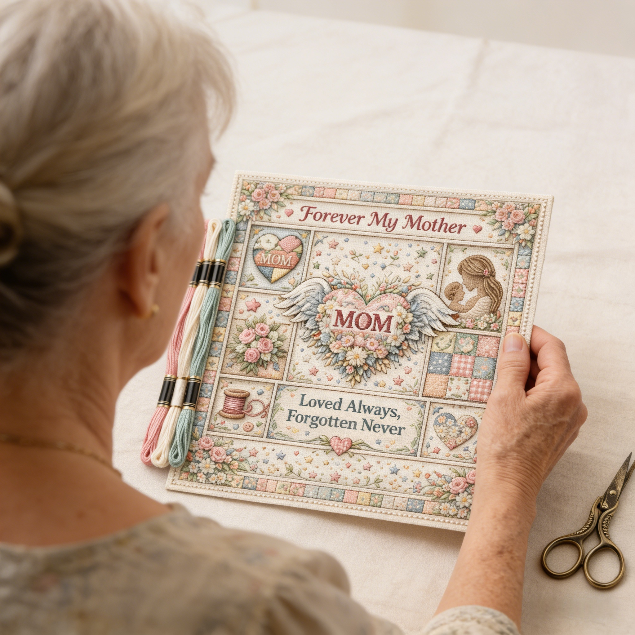 💖Last Day 60% OFF - Best Mom Ever Stamped Cross Stitch Kit