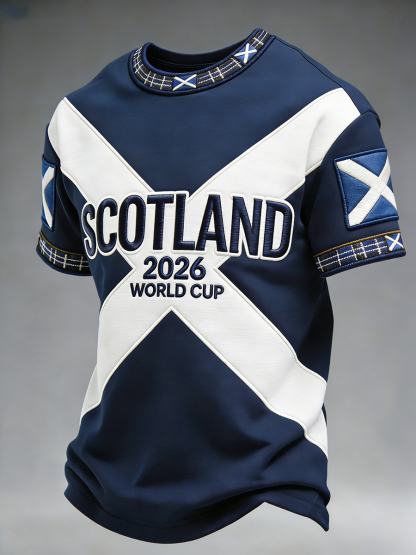 Men's Scotland  Football Print T-Shirt