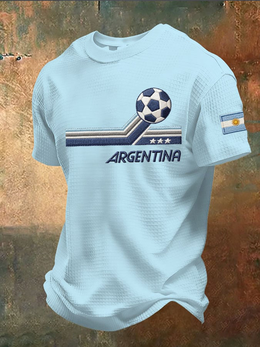 Men's Argentine Football Waffle Short Sleeve