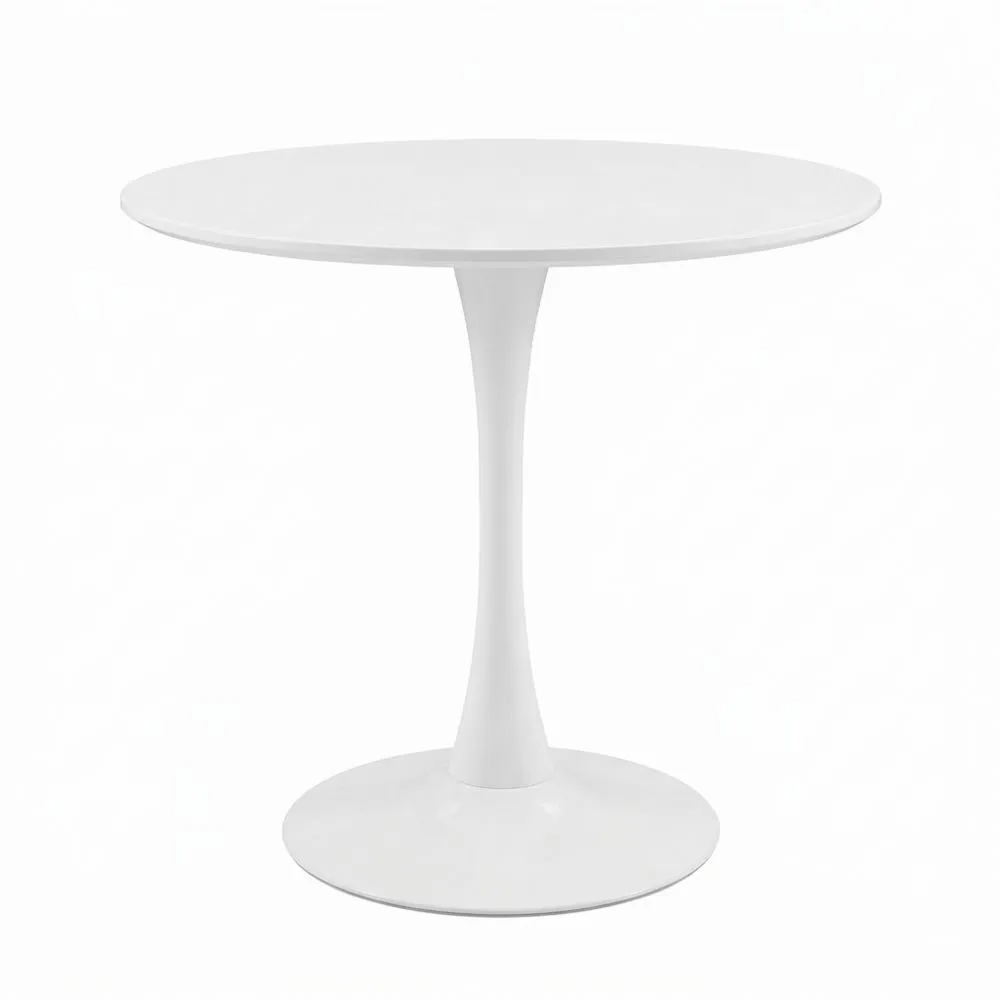 Runder Esstisch in Tulpenform, Weiß, Ø 60 cm x Höhe 70 cm