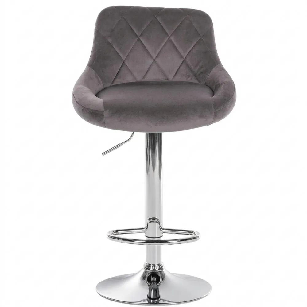 Höhenverstellbarer Barhocker mit drehbarem Sitz und Fußstütze