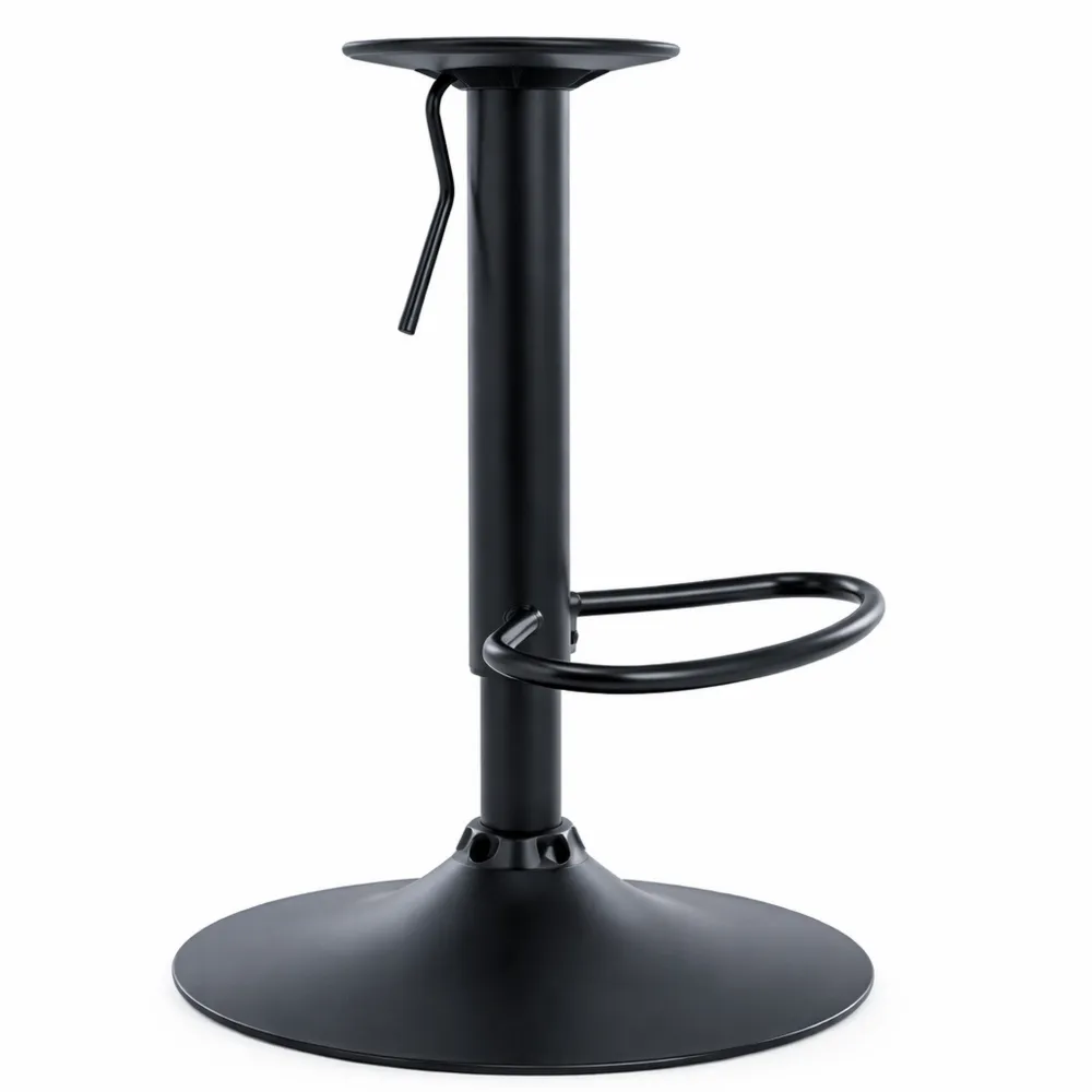 Telaio per sgabello da bar regolabile in altezza, distanza fori 8 x 8 cm, colore nero