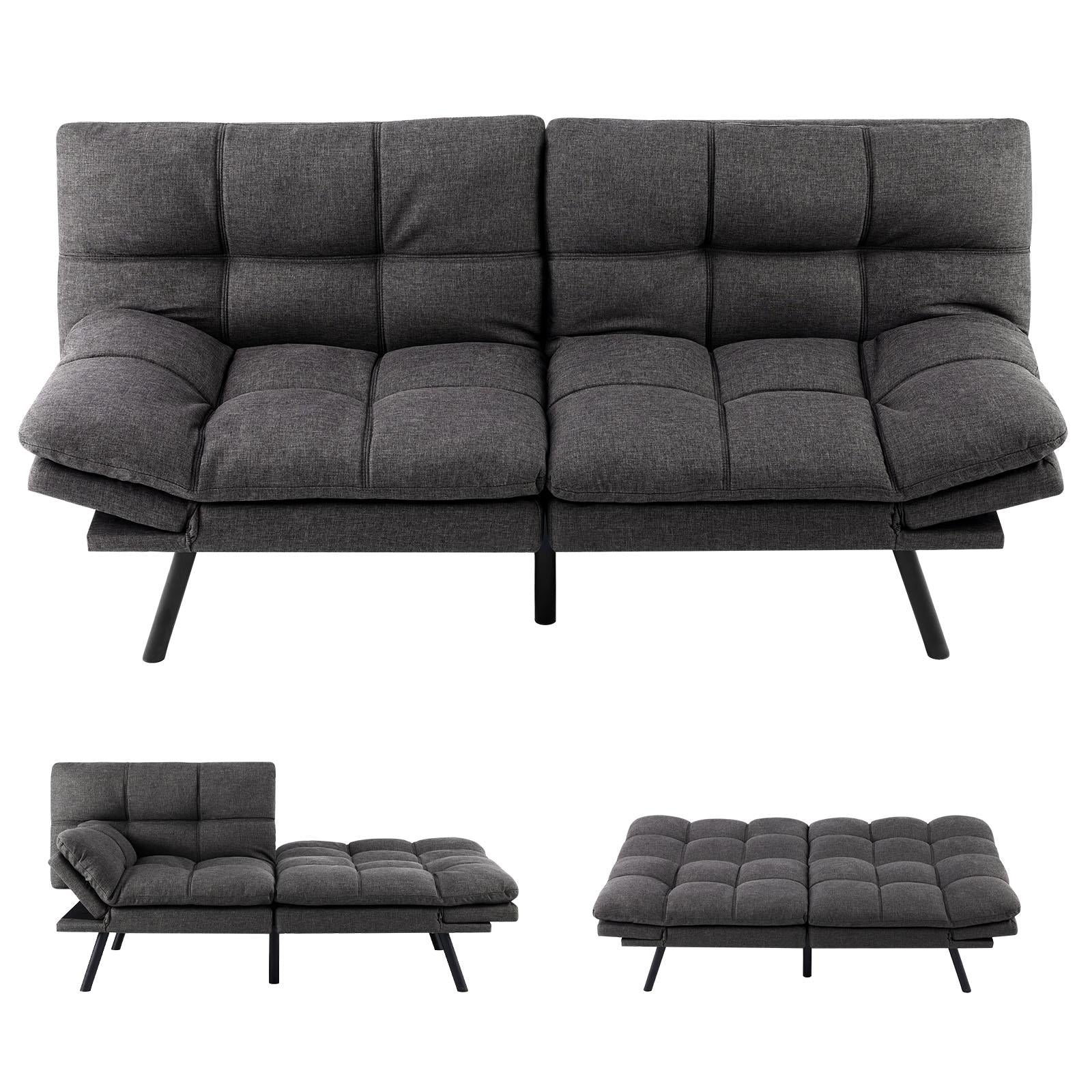 Sleeper Convertible Sofa Bed,Memory Foam Couch,Convertible Loveseat for Living Room