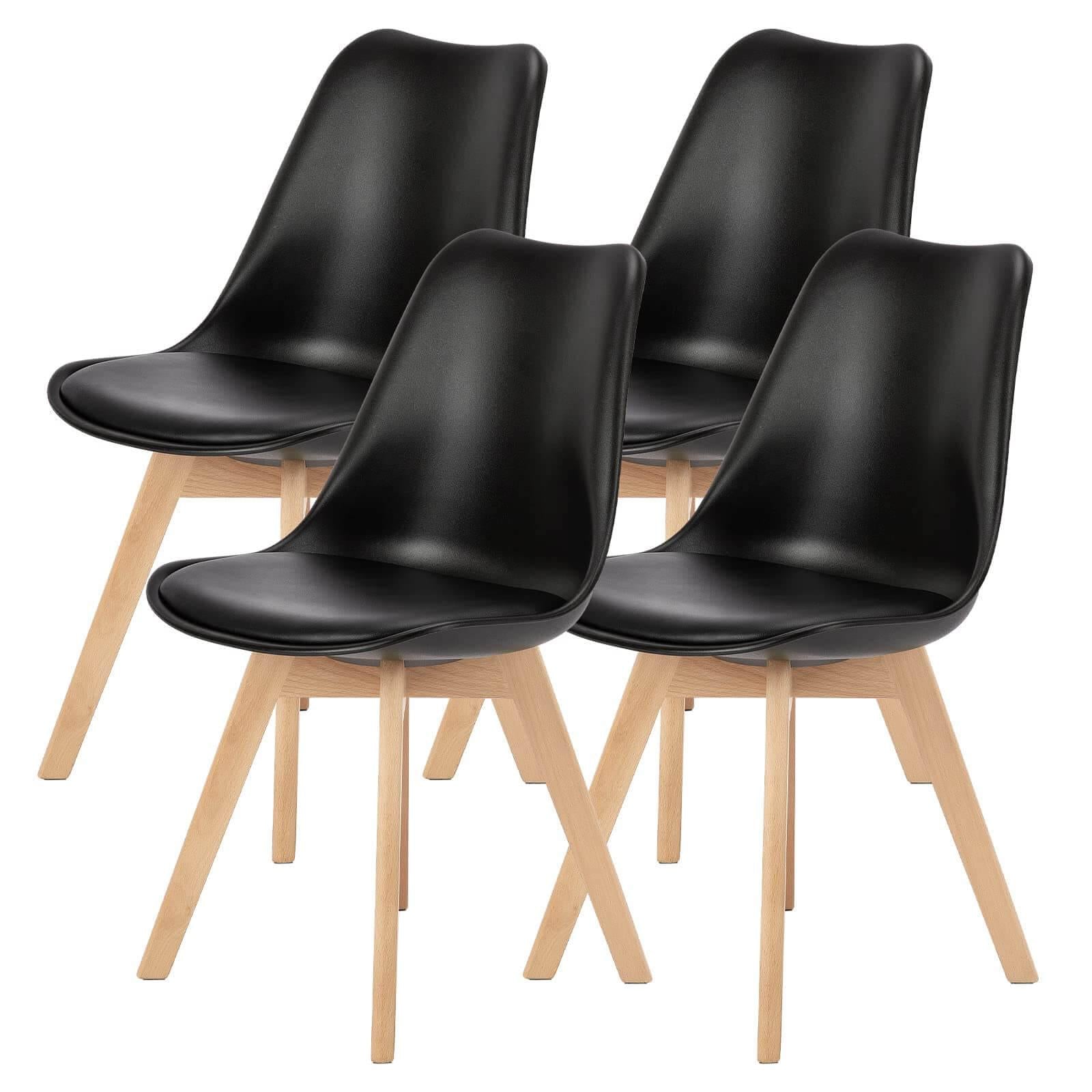 Dining Chairs Set of 4 Mid-Century Modern Dinning Chairs