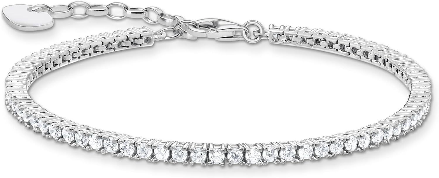 Thomas Sabo Bracelet rivière - Bracelet tennis argent sterling 925 avec oxyde de zirconium-Matiiloft