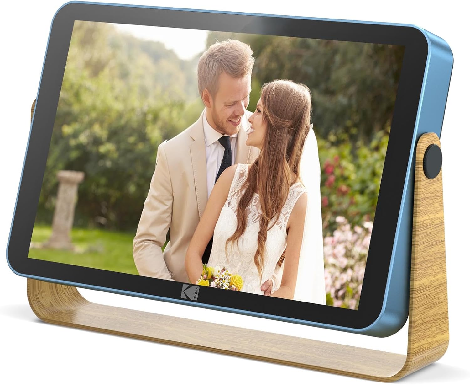 KODAK cadre photo numérique WiFi 10 pouces - écran tactile IPS HD - batterie 4000 mAh - 32 Go bleu-Matiiloft