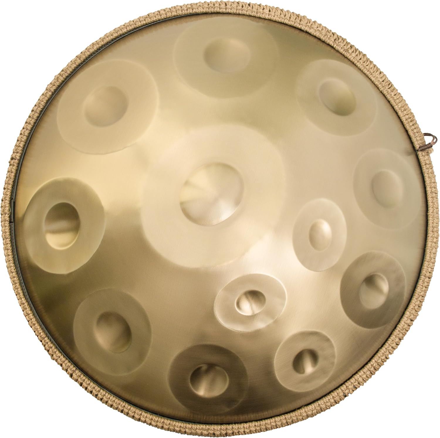 ANTETOK Handpan 12 Notes 55,9 cm - 440 Hz - Acier Alliée Or - Percussion Harmonique Yoga Méditation-Matiiloft