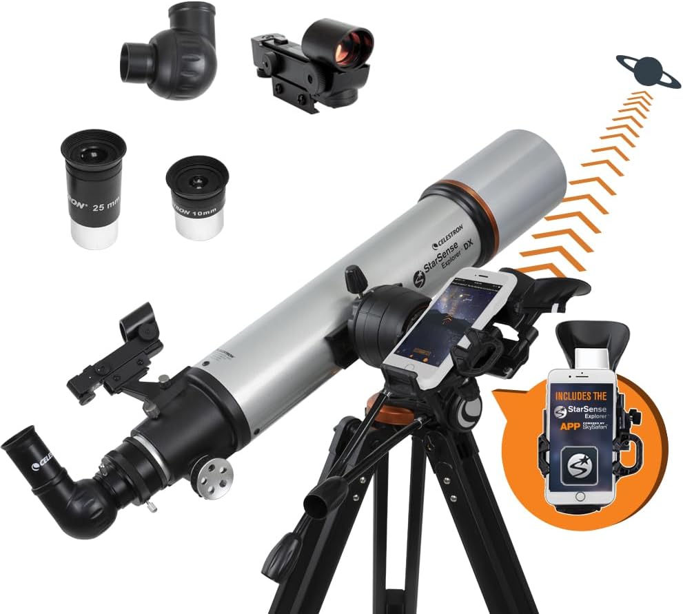Télescope Celestron StarSense Explorer DX 102AZ - Réfracteur 102 mm - Application smartphone iOS Android-Matiiloft