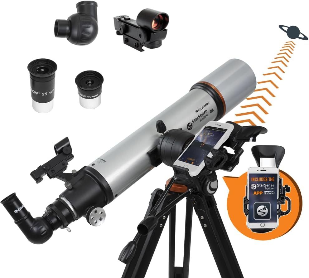 Télescope Celestron StarSense Explorer DX 102AZ - Réfracteur 102 mm - Application smartphone iOS Android-Matiiloft