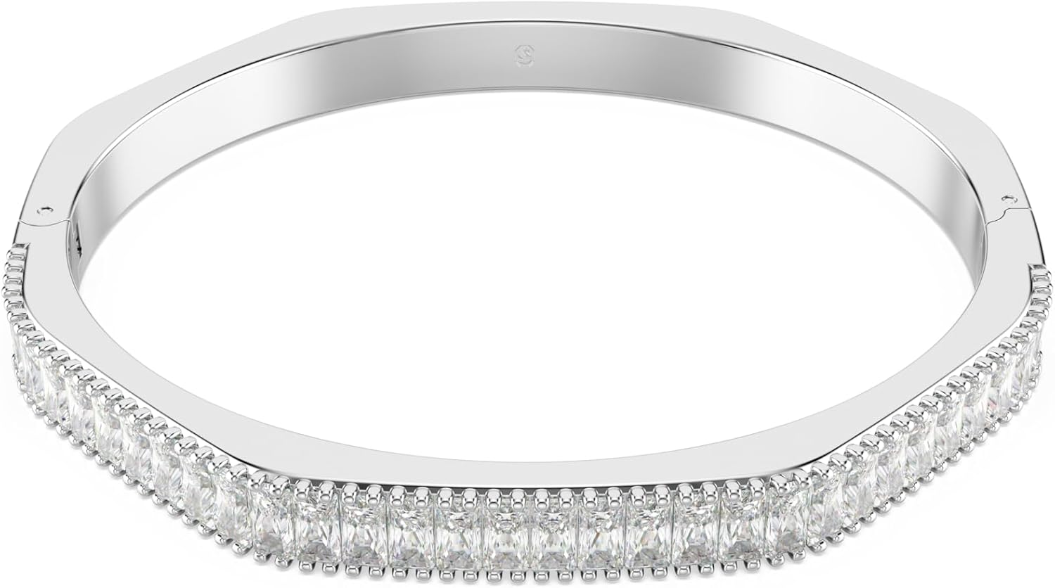 Swarovski Matrix Collection Bangle - Bracelet jonc femme plaqué rhodium avec zirconia cubique-Matiiloft