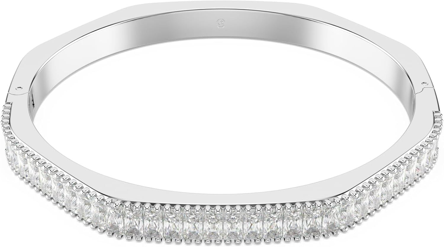 Swarovski Matrix Collection Bangle - Bracelet jonc femme plaqué rhodium avec zirconia cubique-Matiiloft