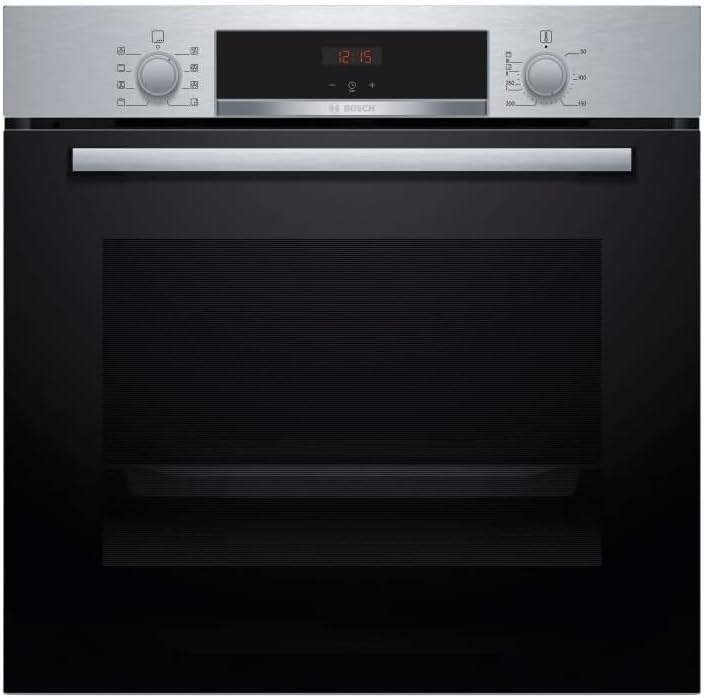 Four Encastrable Bosch Série 4 HBA553BR3F Inox - Four Électrique Convection Grill Grande Surface Sécurité Enfant 3400 W-Matiiloft