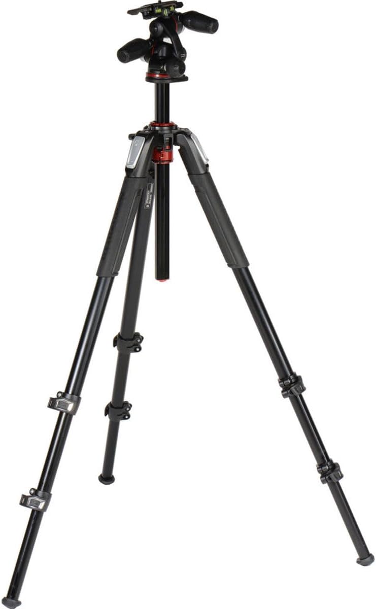 Kit Trépied Manfrotto MK055XPRO3 3W Aluminium - Support Photo avec Rotule Bras Magique Support Smartphone et Accessoires-Matiiloft