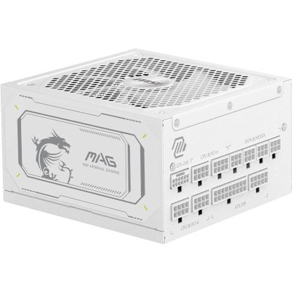 MSI MAG A1000GL PCIE5 White - Alimentation ATX 1000 watts - 80 Plus Gold - Câbles blancs modulaires-Matiiloft