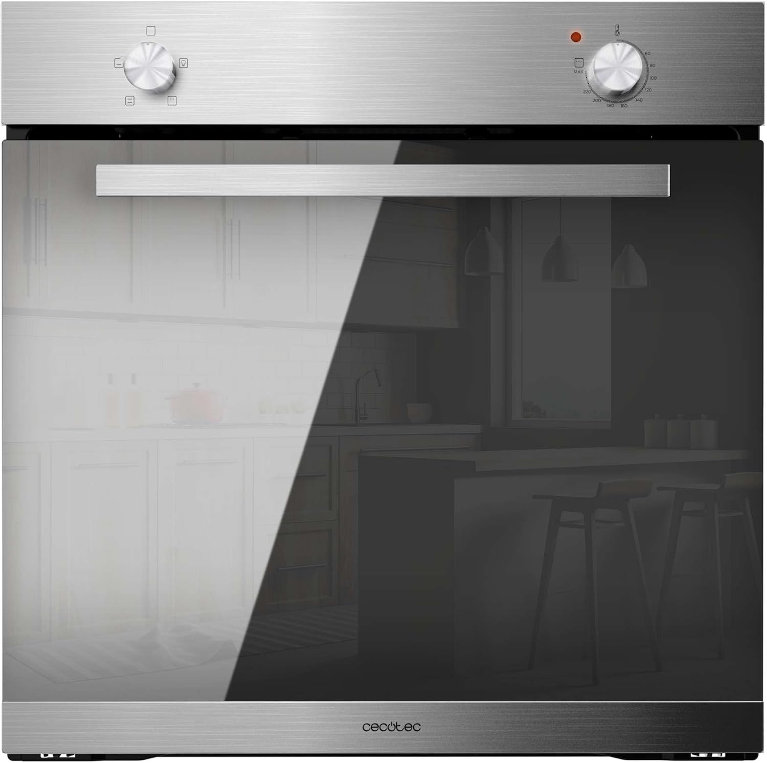 Four Encastrable Cecotec Bolero Hexa C126000 Mirror - Four 77 L 2800 W Steam Assist Nettoyage Vapeur Effet Miroir-Matiiloft