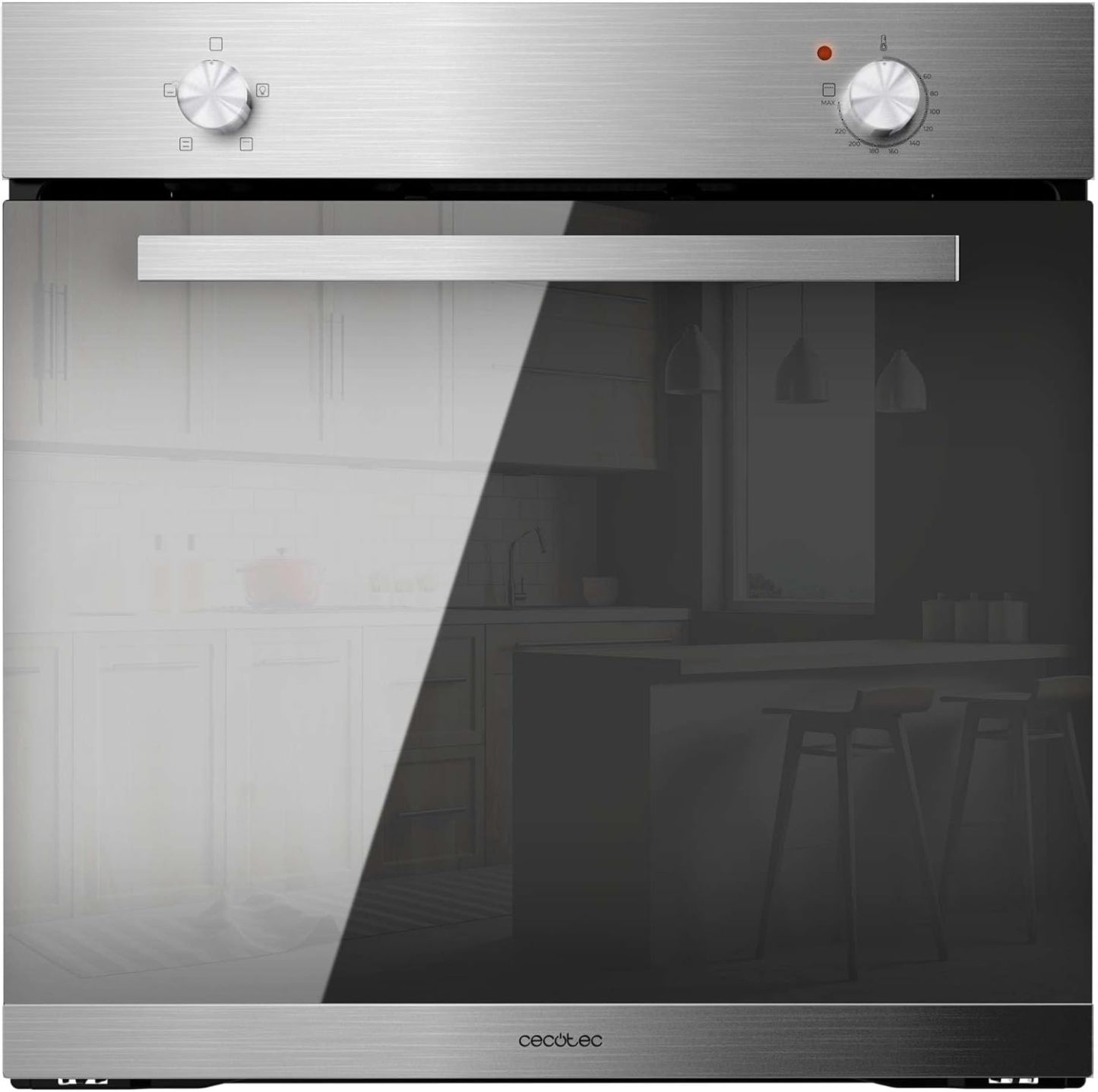 Four Encastrable Cecotec Bolero Hexa C126000 Mirror - Four 77 L 2800 W Steam Assist Nettoyage Vapeur Effet Miroir-Matiiloft