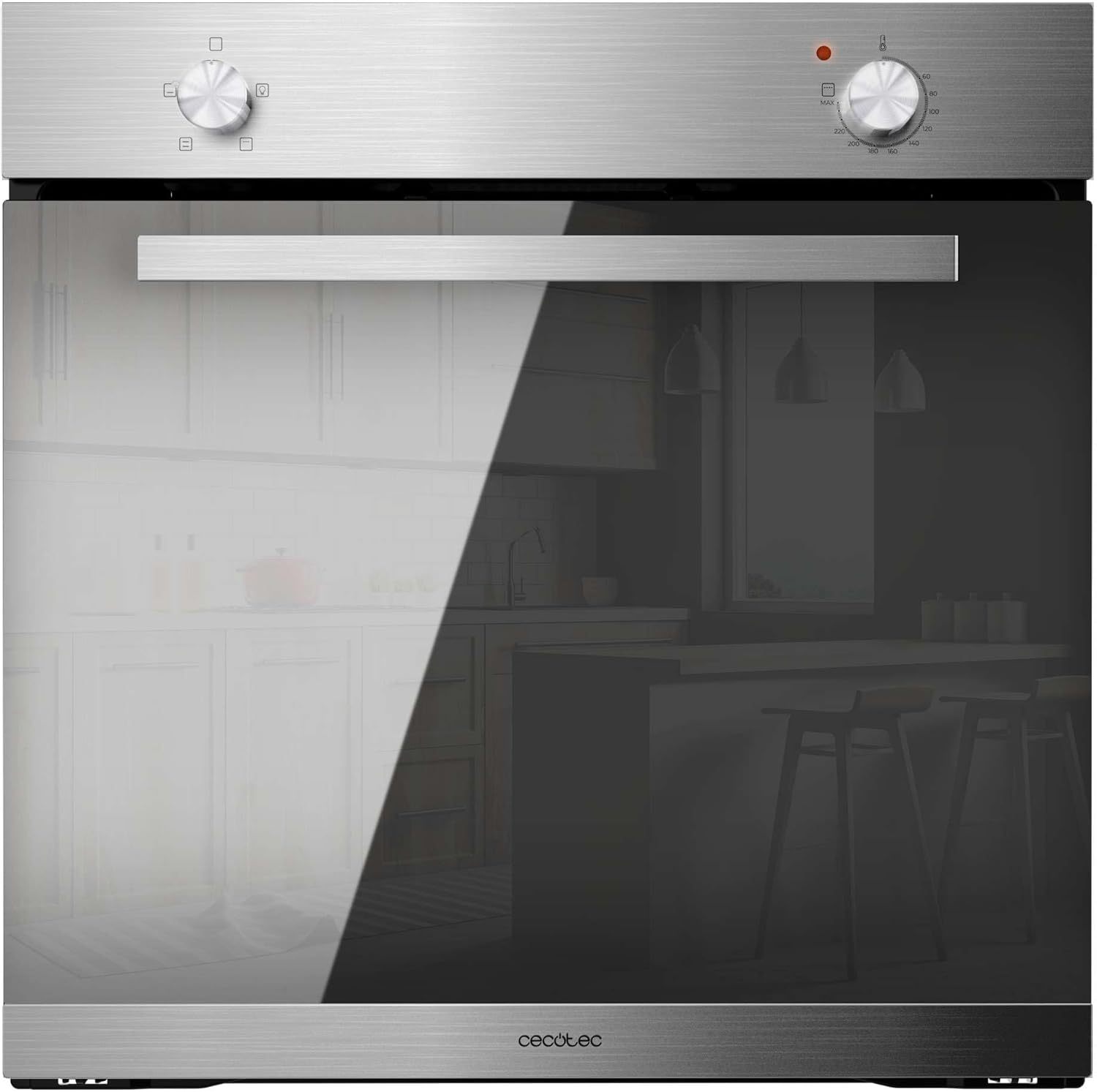 Four Encastrable Cecotec Bolero Hexa C126000 Mirror - Four 77 L 2800 W Steam Assist Nettoyage Vapeur Effet Miroir-Matiiloft