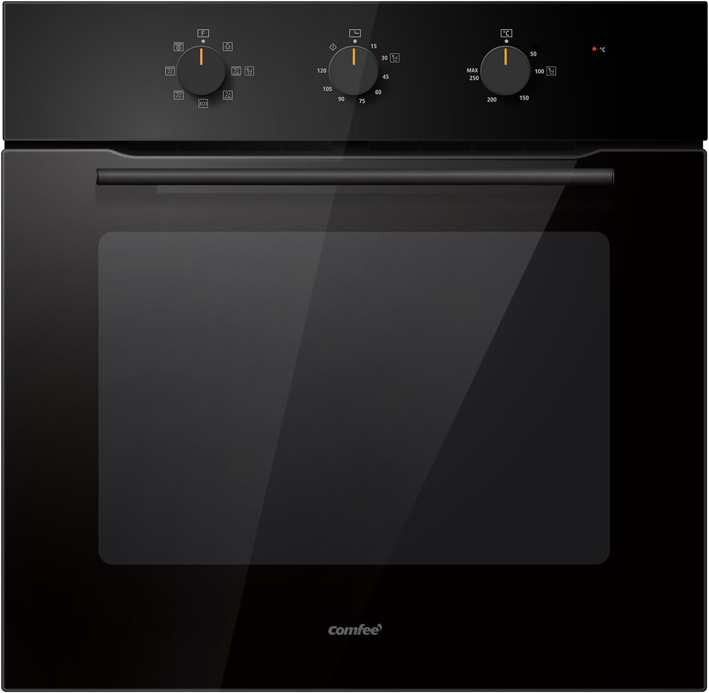 Four Encastrable Comfee CBO60M80M1 BK Noir - Four 60 cm 60 L avec 8 Fonctions Air Fry Nettoyage Vapeur et LED-Matiiloft