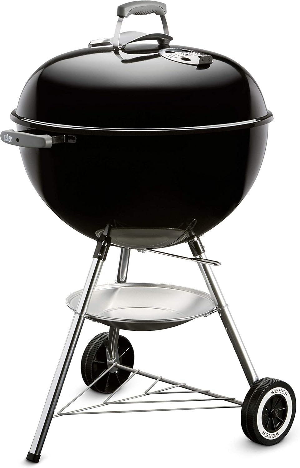 Barbecue Weber Classic Kettle 57 cm Noir - Barbecue Charbon Acier Émaillé avec Couvercle Thermomètre Système One Touch et Roues-Matiiloft