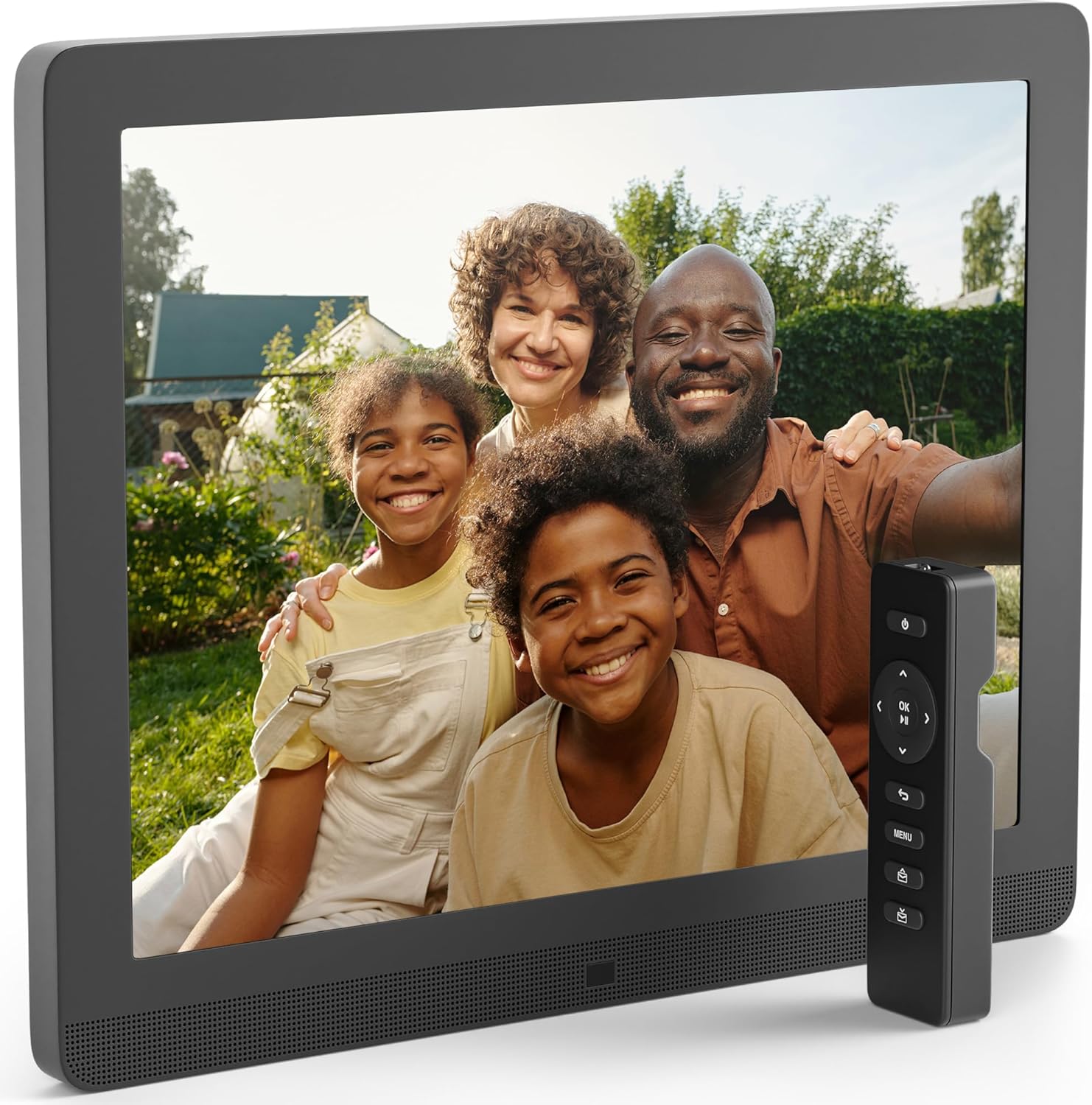 Pix Star cadre photo numérique WiFi 15 pouces - écran IPS 1024 par 768 - USB noir 8 Go-Matiiloft