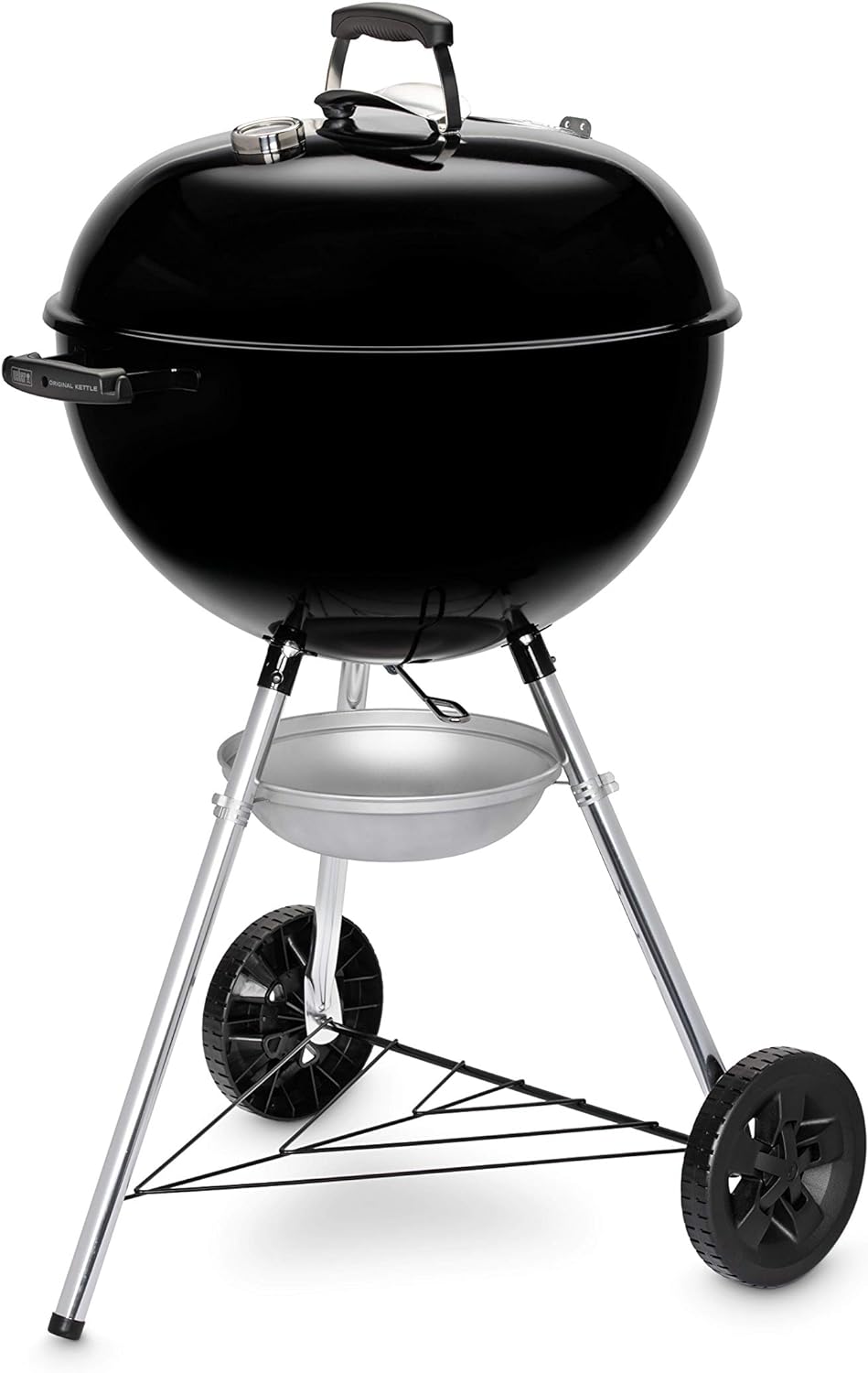 Barbecue Weber Original Kettle E5710 57 cm Noir - Barbecue Charbon Acier Émaillé avec Système One Touch et Thermomètre-Matiiloft