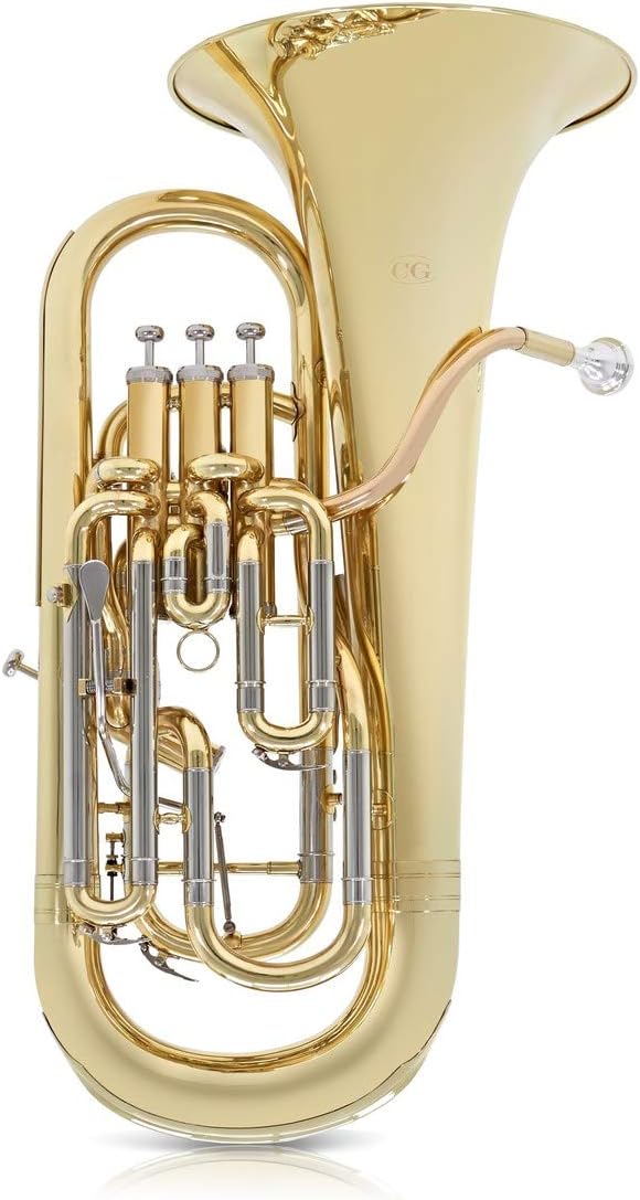 Euphonium Coppergate Gear4music - Euphonium professionnel en laiton - Instrument à vent Si bémol-Matiiloft