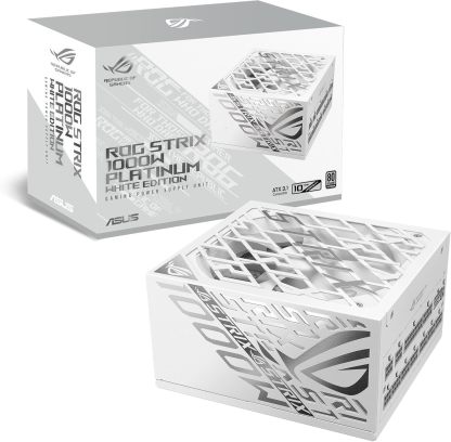 ASUS ROG Strix 1000W Platinum White - Alimentation ATX modulaire - PCIe 5 1 - Stabilisateur intelligent-Matiiloft