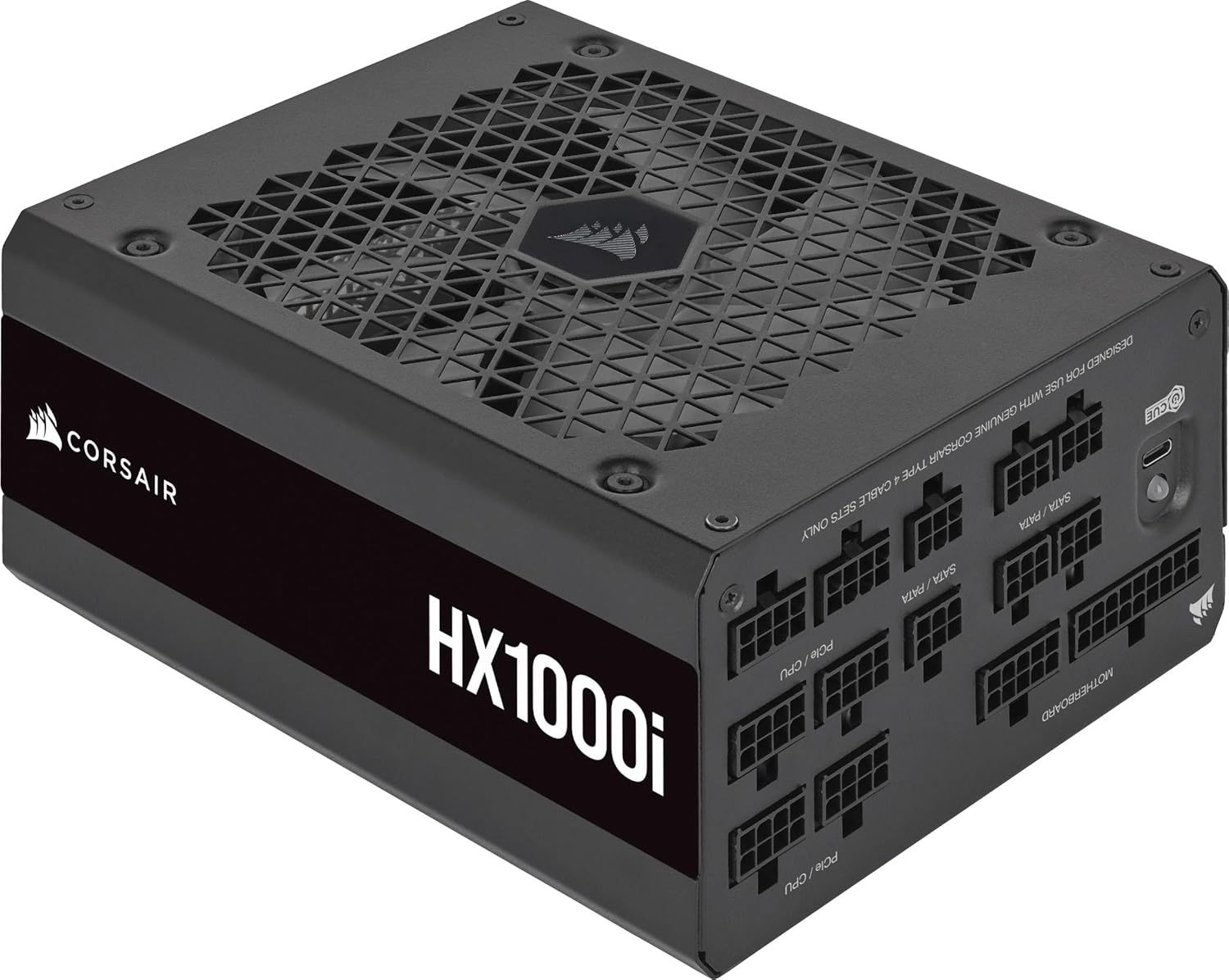 Corsair HX1000i - Alimentation ATX 1000 watts modulaire - 80 Plus Platinum - Compatible iCUE - Noir-Matiiloft