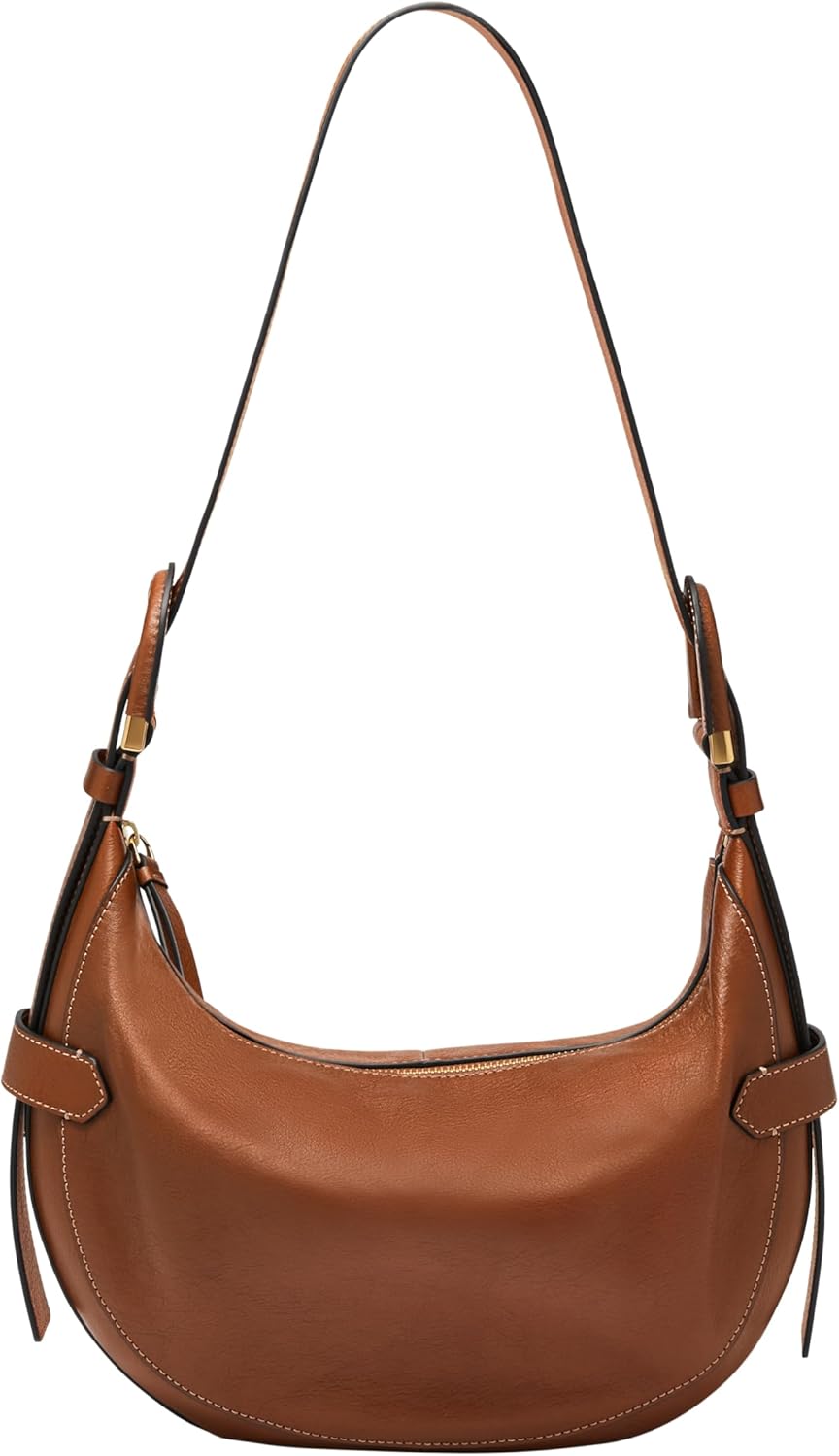 Sac hobo Fossil Harwell femme - Cuir écologique - Fermeture éclair - Doublure polyester-Matiiloft