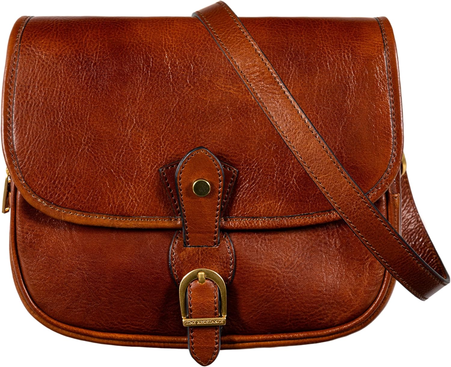 Sac crossbody Time Resistance en cuir italien - Sac à main femme - Doublure textile et cuir-Matiiloft
