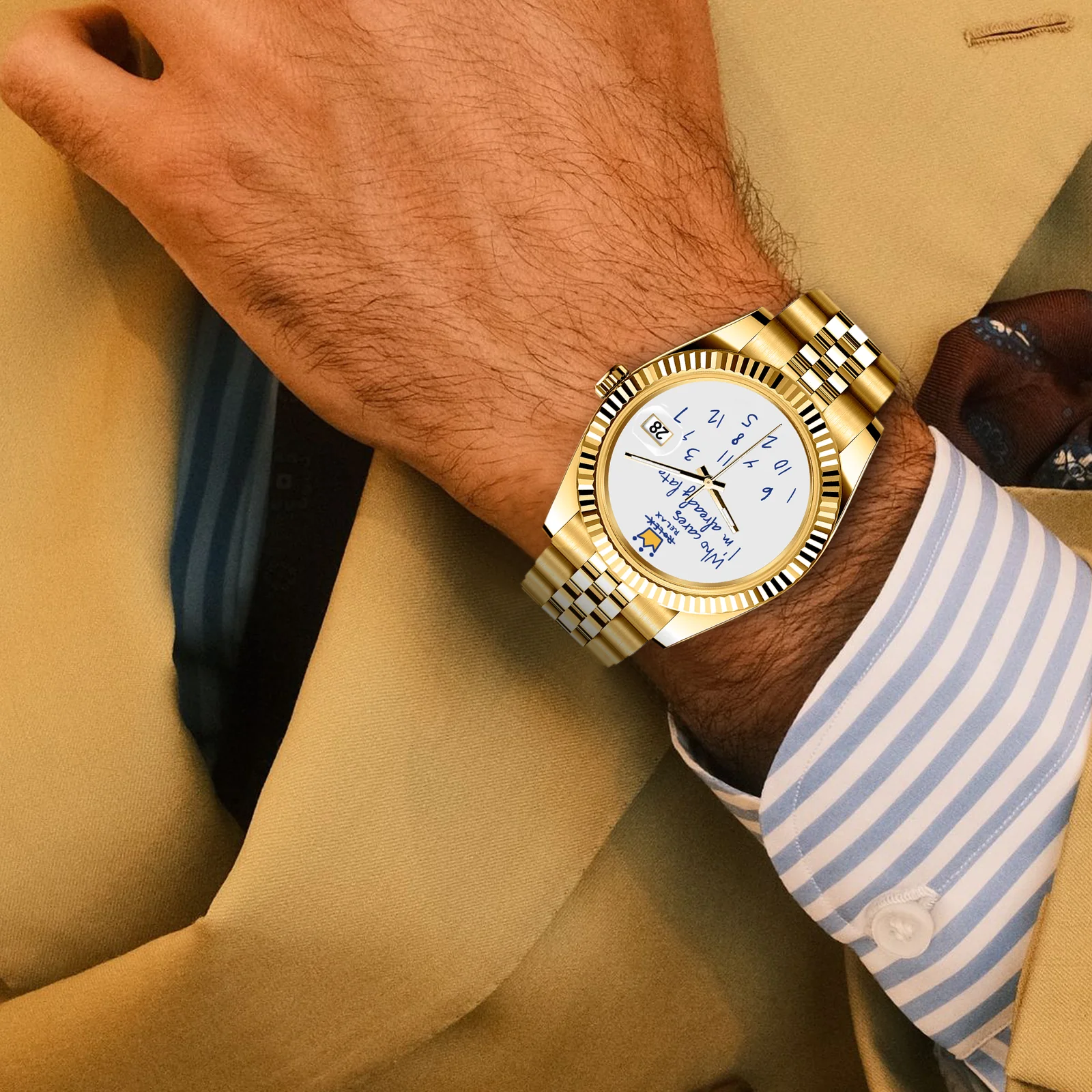RELOJ EONDATE MAXI CLASSIC  40 mm, Pretexto Dorado