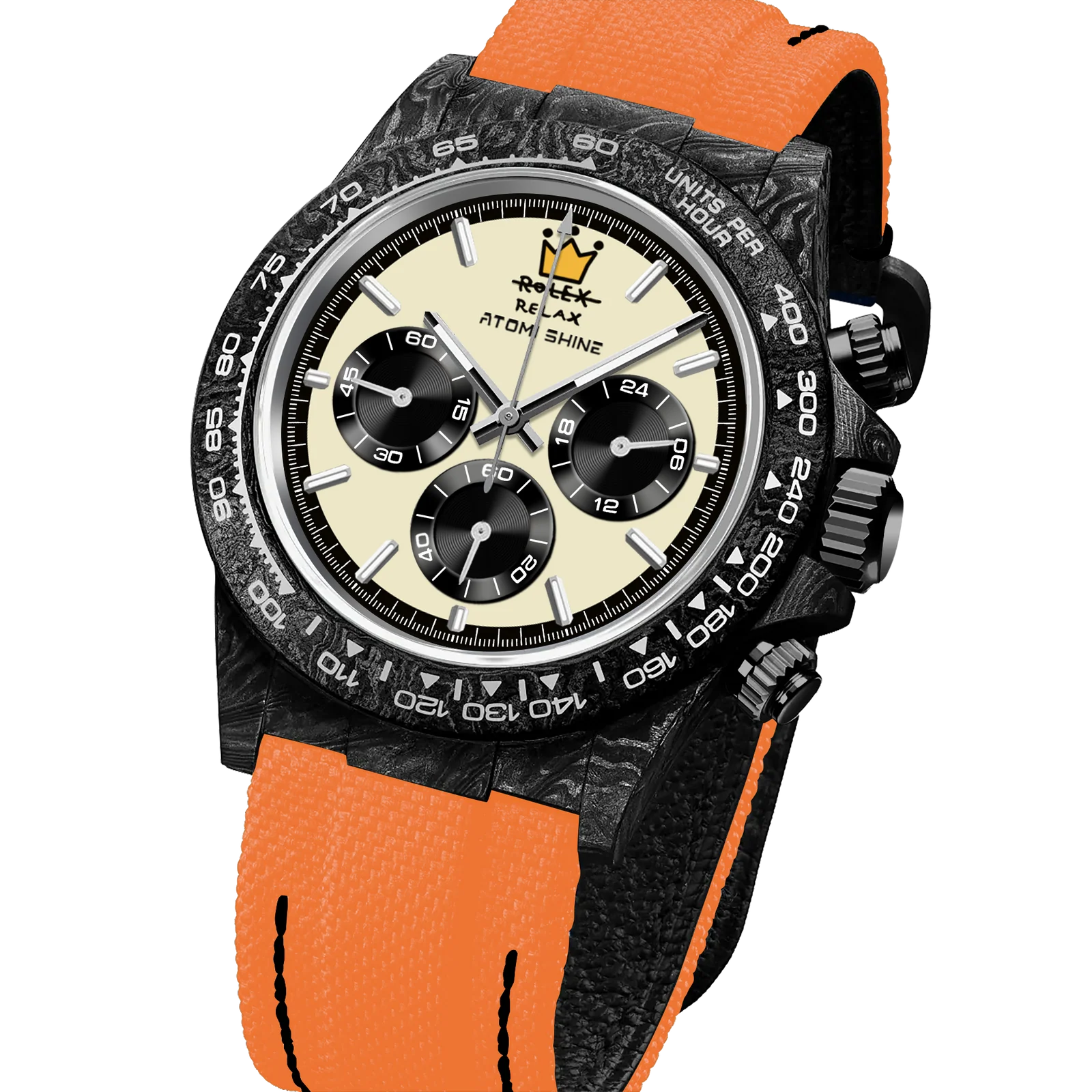 OROLOGIO VELOCIREX IN FIBRA DI CARBONIO  39 mm, Crown Rebel