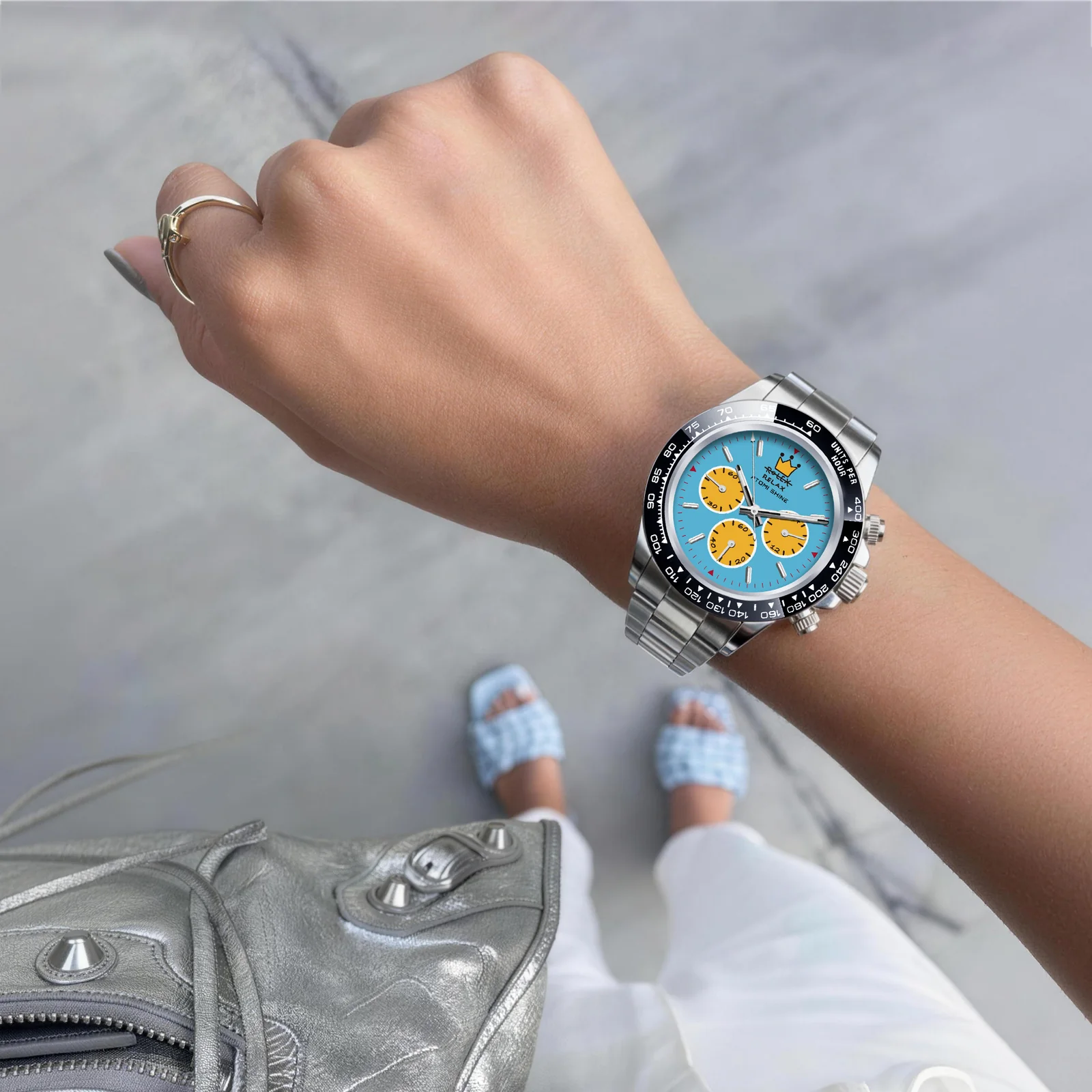 OROLOGIO CLASSICO VELOCIREX  39 mm, Sky Pulse