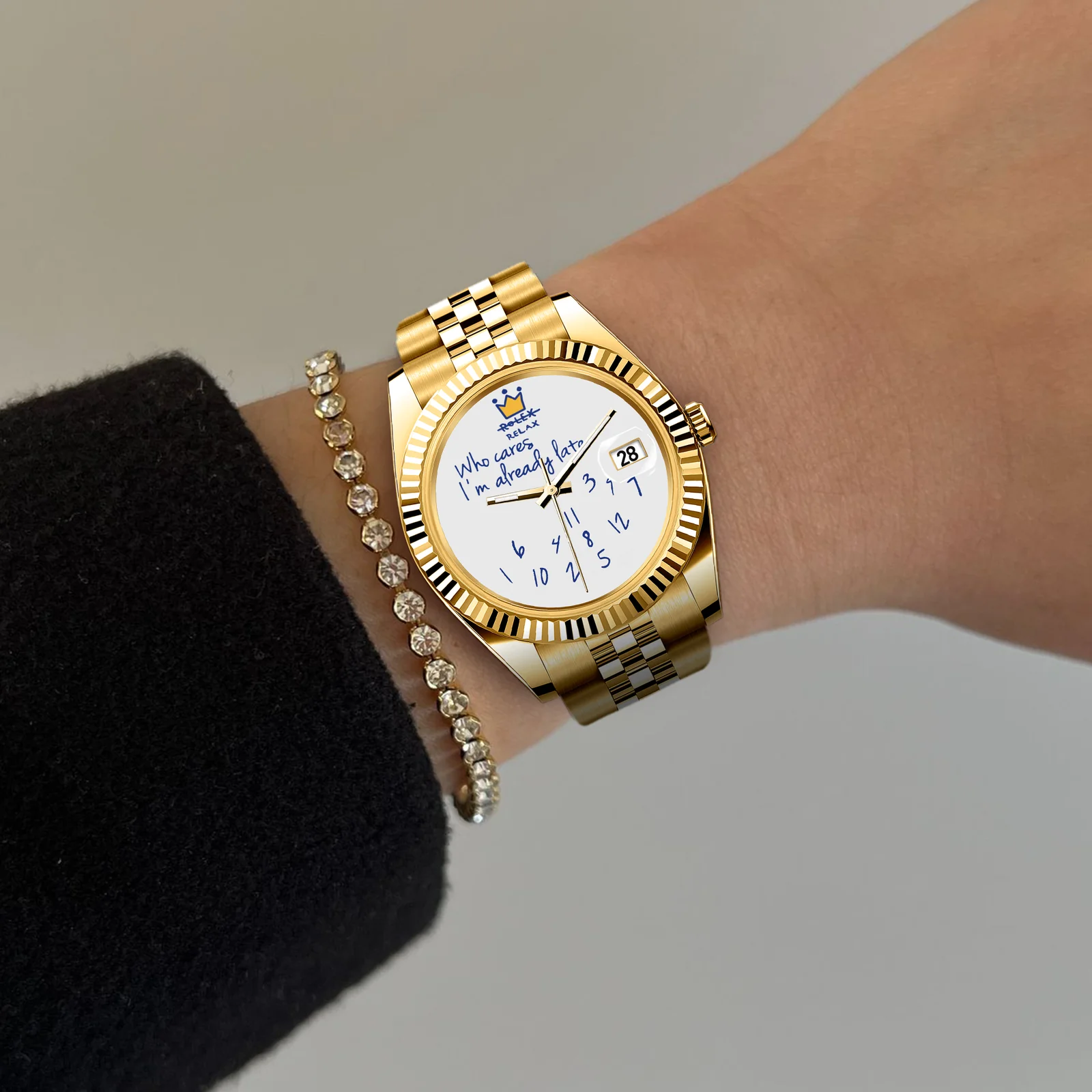 RELOJ EONDATE MAXI CLASSIC  40 mm, Pretexto Dorado