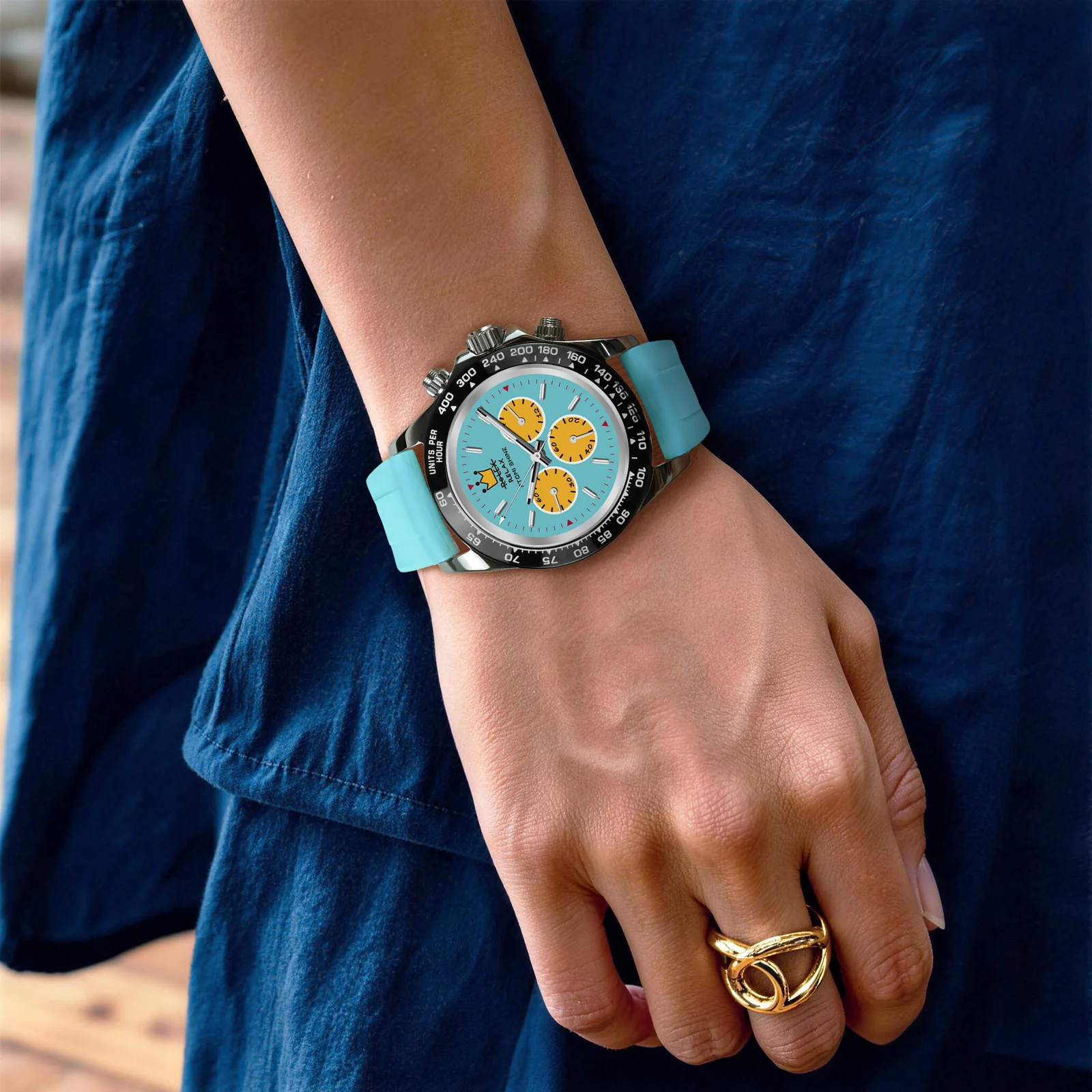 RELOJ VELOCIREX FLUORO  39 mm, Señal Central