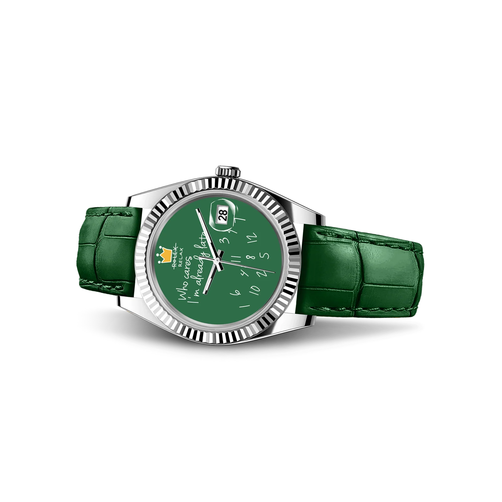 OROLOGIO EONDATE MAXI CLASSIC IN PELLE  40 mm, Ribelle Verde