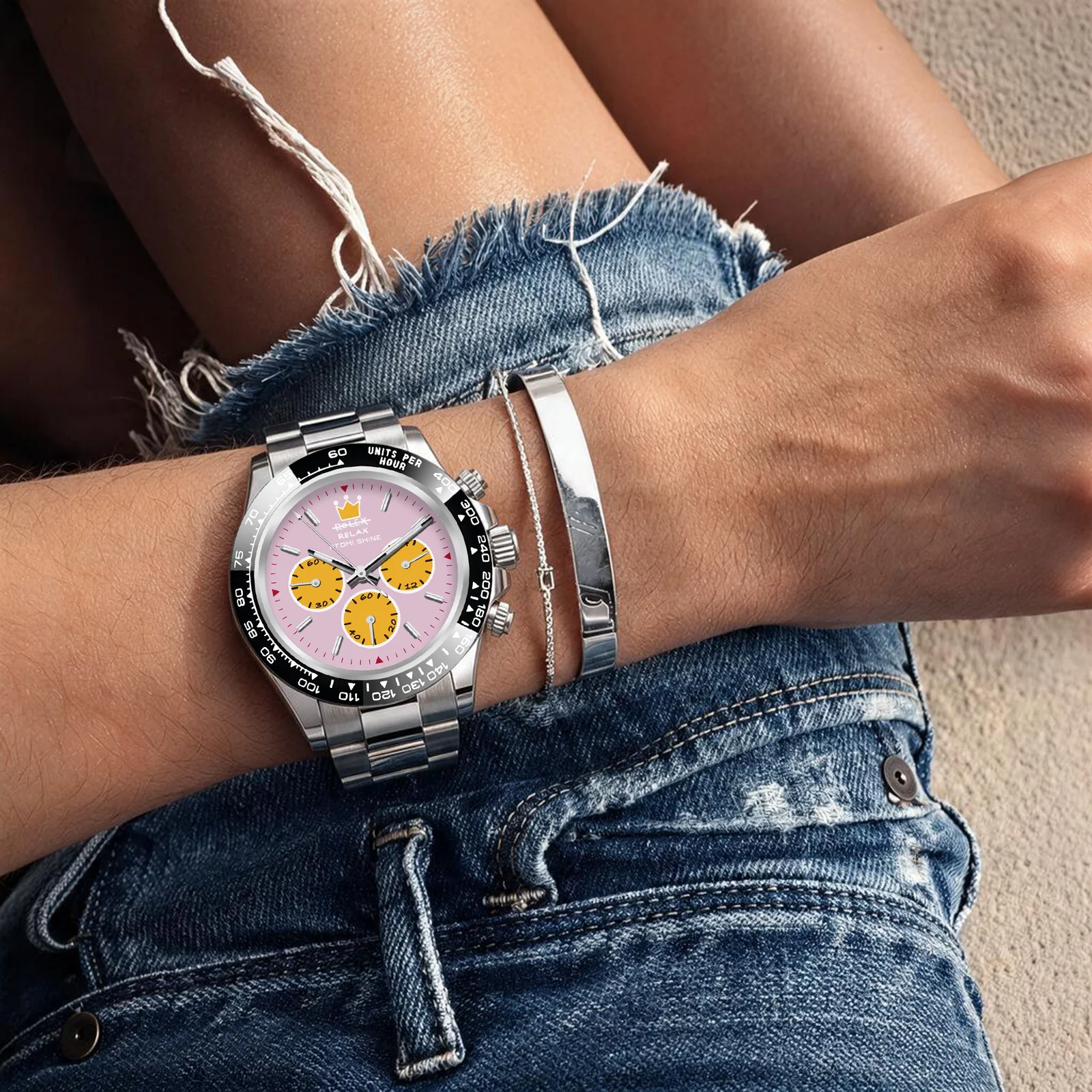 OROLOGIO CLASSICO VELOCIREX  39 mm, Rose Velocity