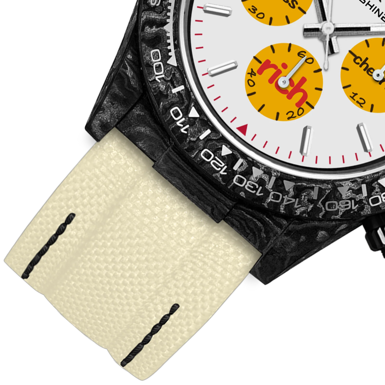 OROLOGIO IN FIBRA DI CARBONIO VELOCIREX  39 mm, Desert Flux
