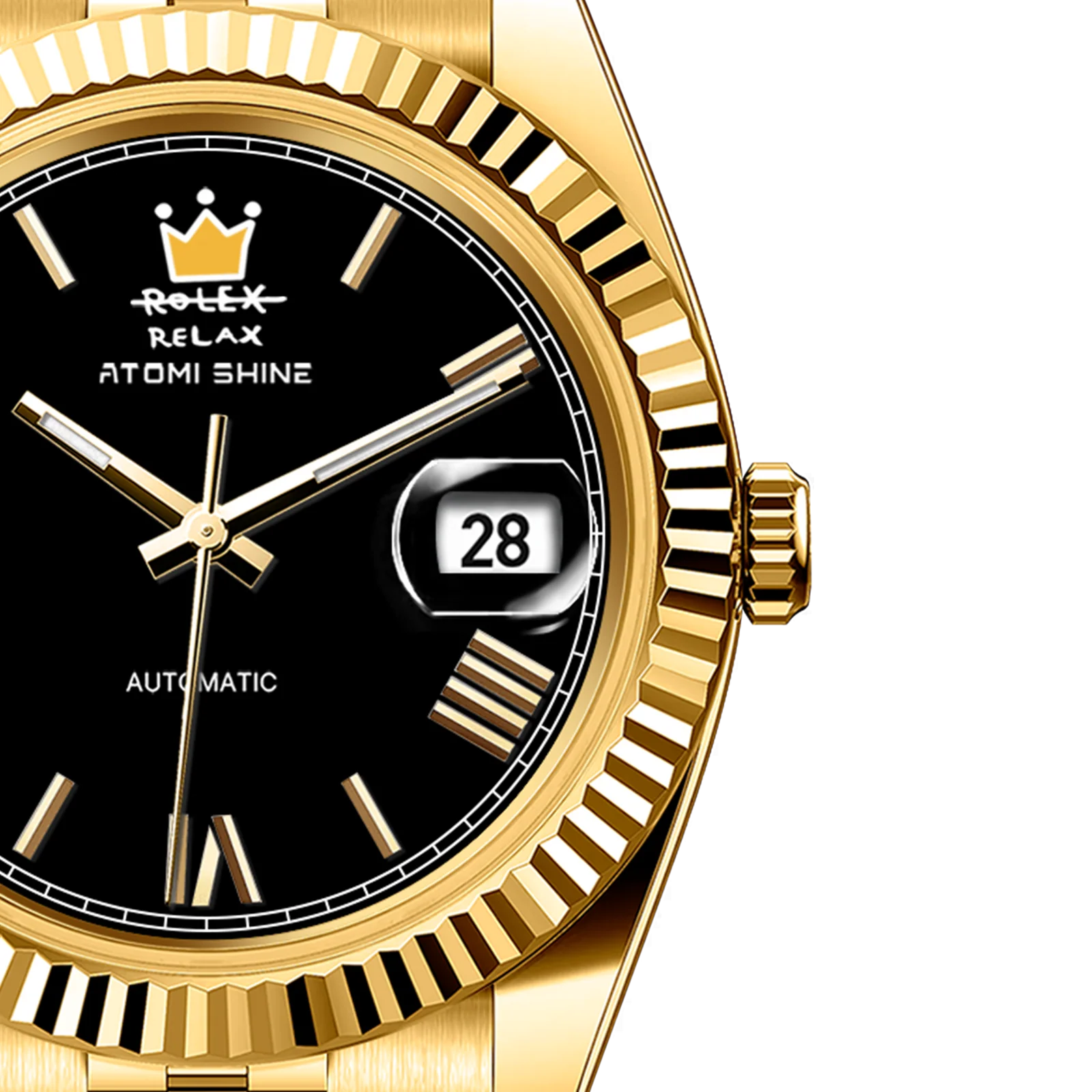 EONDATE MAXI OROLOGIO CLASSICO  40 mm, Corona di Mezzanotte