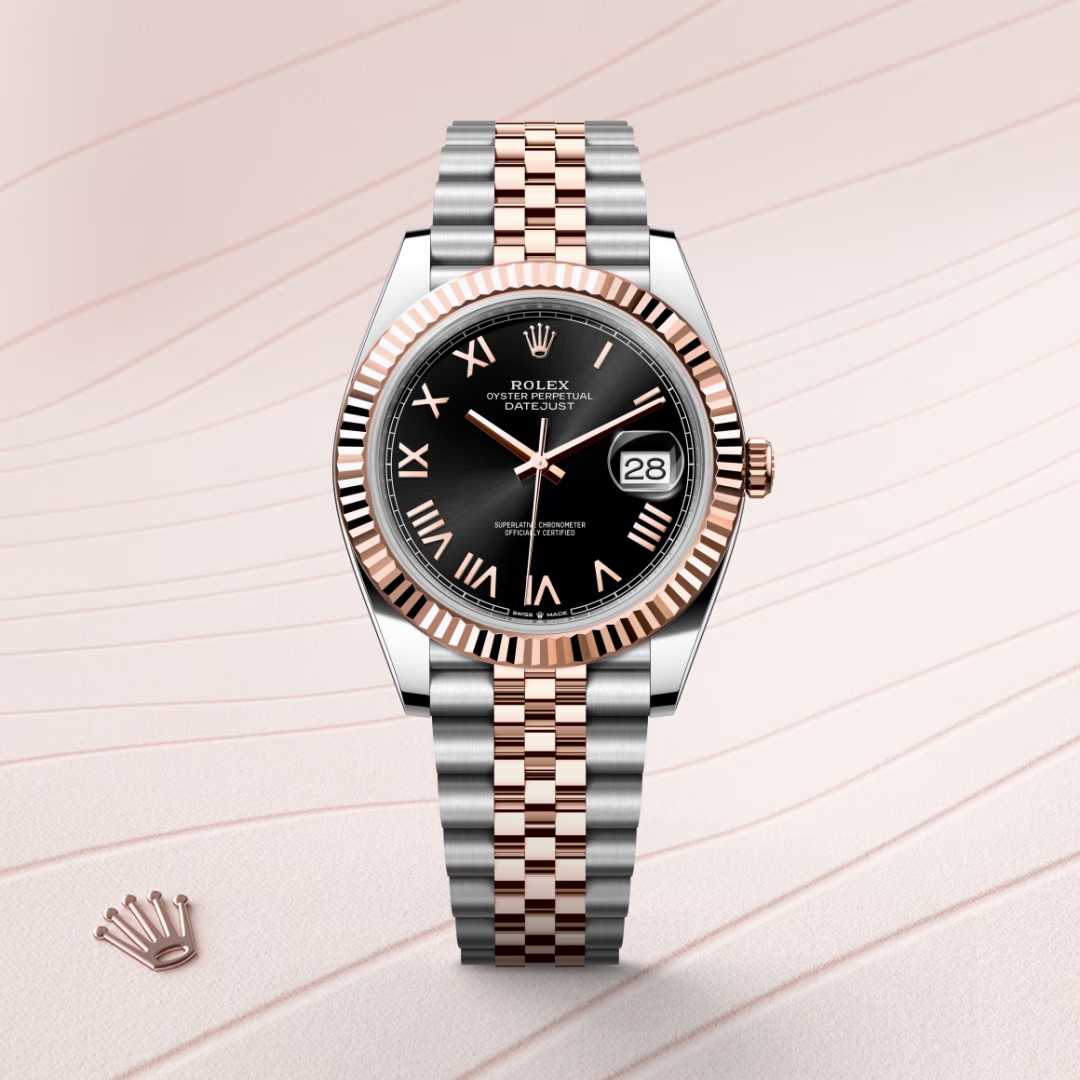 Rolex Datejust 41 Oyster, 41 mm, ocel Oyster a zlatá Everose