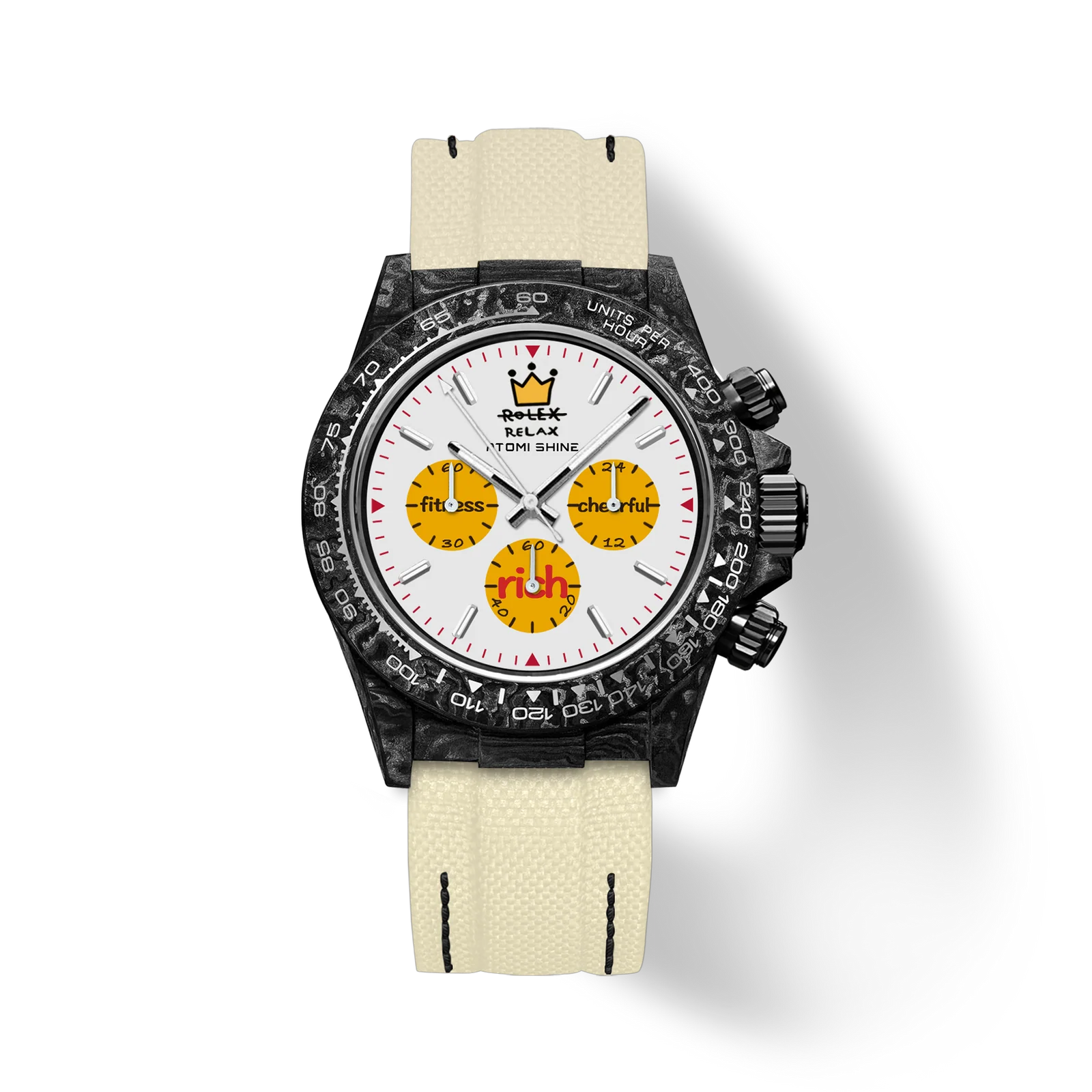 OROLOGIO IN FIBRA DI CARBONIO VELOCIREX  39 mm, Desert Flux